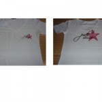 Pink Star-Promosyon T-shirt
